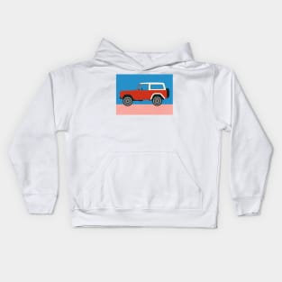 Red SUV Kids Hoodie